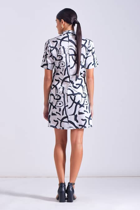 Zosia Toris Stroke Print Dress 