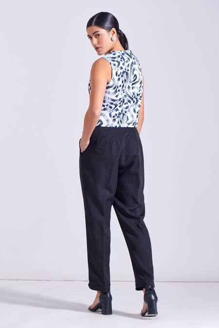 Zosia Sia Stroke Print Vest & Harem Pant Set 