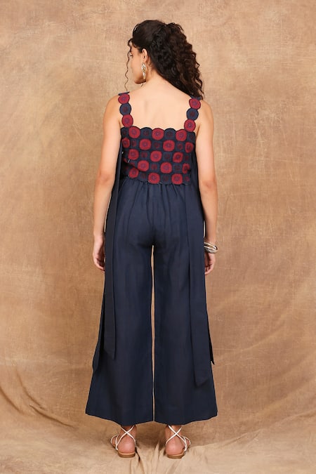 The Right Cut Daisy Dreams Embroidered Top & Pant Set 