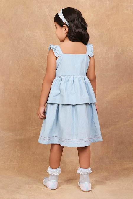 The Right Cut Hand Embroidered Panel Dress 