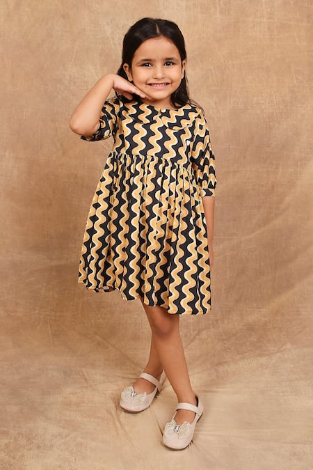 The Right Cut Sunshine Swirl Print Dress 