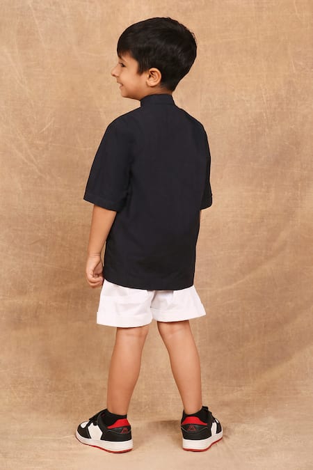 The Right Cut Placement Hand Embroidered Shirt 