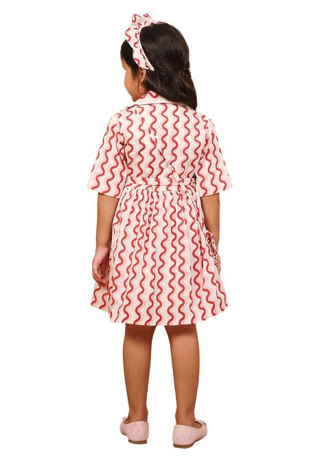 Shop_The Right Cut_Pink Cotton Whispering Waves Dress 