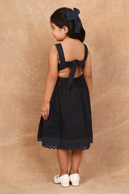 The Right Cut Floral Thread Embroidered Dress 