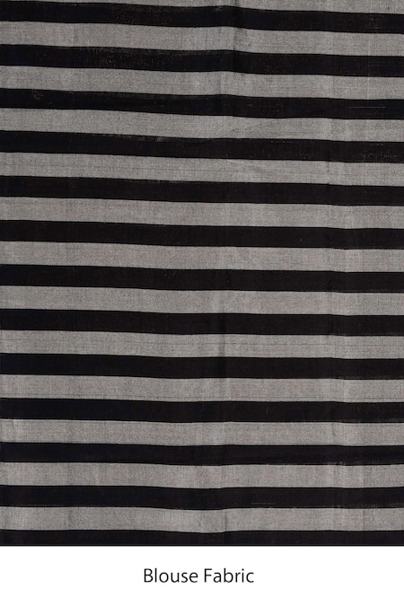 Zal From Benaras Black Chanderi Pure Tissue Saree With Unstitched Blouse Piece Online at Aza Fashions Zal From Benaras_Black Chanderi Pure Tissue Saree With Unstitched Blouse Piece _Online_at_Aza_Fashions