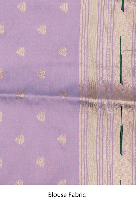 Zal From Benaras Purple Silk Embroidery Paithani Bandhej Woven Saree With Unstitched Blouse Piece Online at Aza Fashions Zal From Benaras_Purple Silk Embroidery Paithani Bandhej Woven Saree With Unstitched Blouse Piece _Online_at_Aza_Fashions