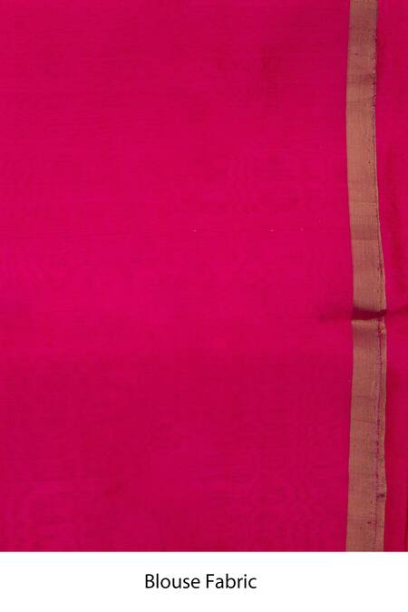 Zal From Benaras Pink Chanderi Silk Stripe Pattern Handloom Saree With Unstitched Blouse Piece Online at Aza Fashions Zal From Benaras_Pink Chanderi Silk Stripe Pattern Handloom Saree With Unstitched Blouse Piece _Online_at_Aza_Fashions