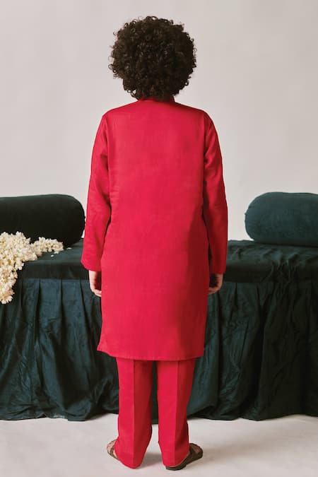 Littleens Mirza Sequin Work Sherwani Set 