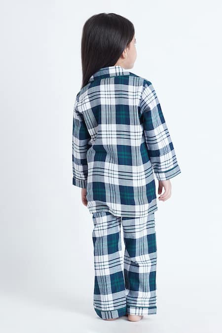 Bohobi Check Out Shirt & Pant Night Suit Set 