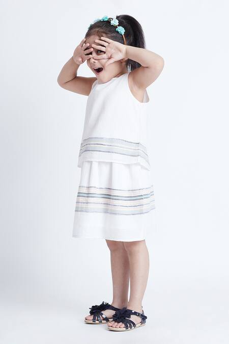 Shop_Bohobi_White Cotton Comfy Dumpty Skirt Set _Online_at_Aza_Fashions