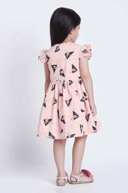 Bohobi Fly High Flamingo Dress 
