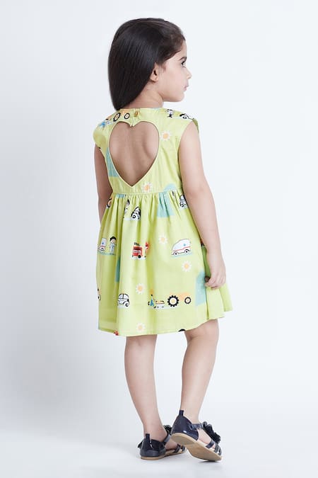 Bohobi Car Print Sleeveless Dress 