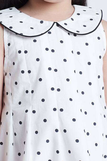 Buy_Bohobi_White Cotton Polka Dreamer Printed Dress 