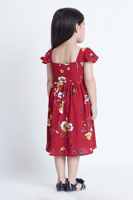 Bohobi Pretty Floral Print Dress 