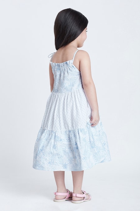 Bohobi Summer Mode Floral Print Tiered Dress 