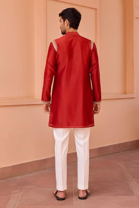 ISHA GUPTA TAYAL Dori Marodi Work Kurta & Pant Set 