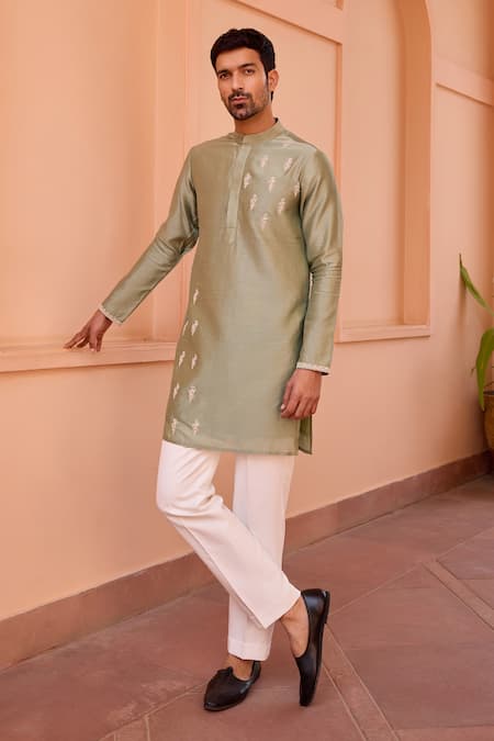 Isha Gupta Tayal Dori Embroidered Kurta & Pant Set 