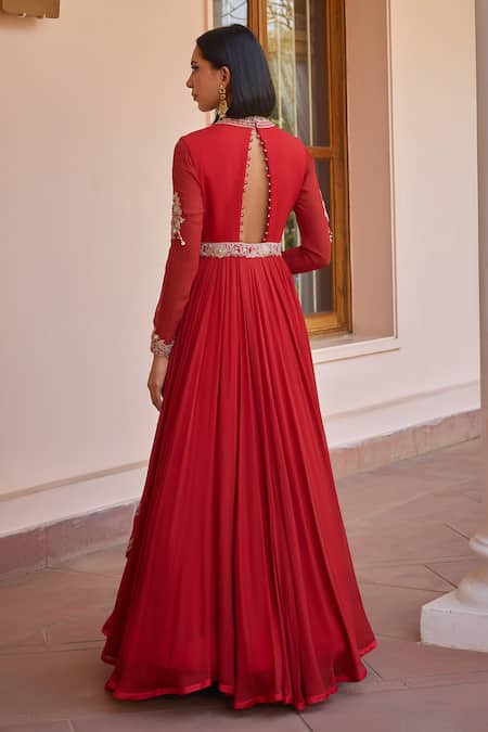 ISHA GUPTA TAYAL Gulnar Embroidered Anarkali With Dupatta 