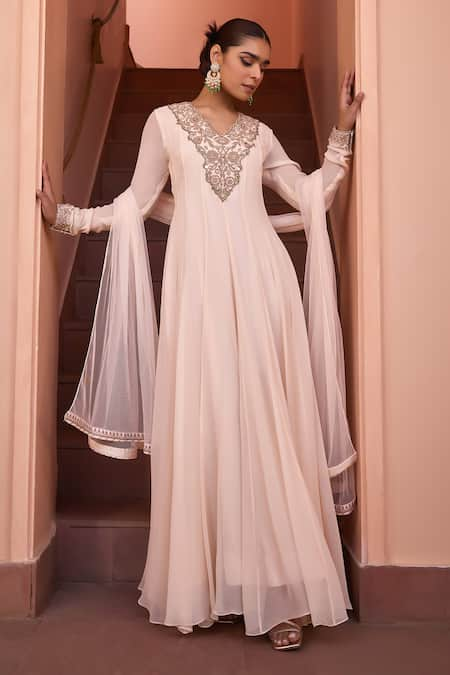 Isha Gupta Tayal Masakali Marodi Embroidered Anarkali With Dupatta 