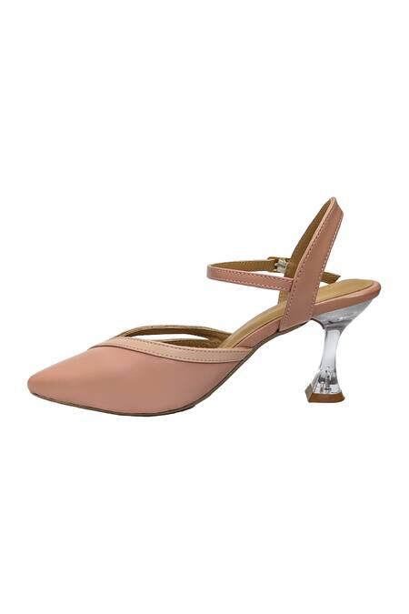 Buy_Devano_Pink Emily Slingback Pumps _Online_at_Aza_Fashions