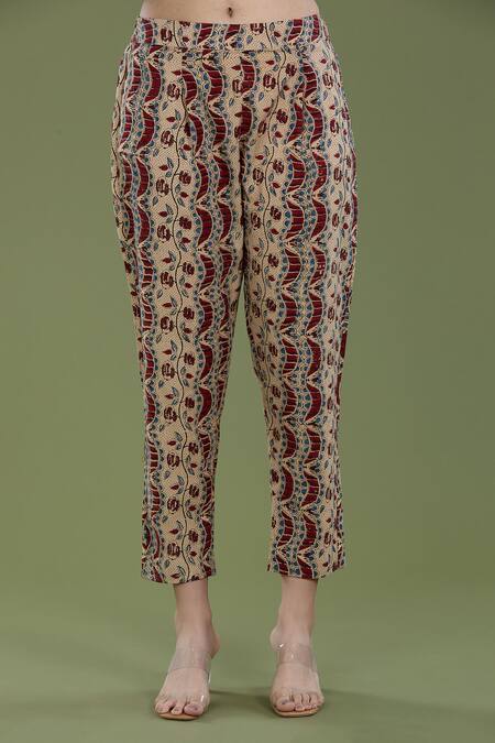 Divya Sheth_Black Cotton Embroidery Round Neck Dori Kaftan And Pant Set _at_Aza_Fashions