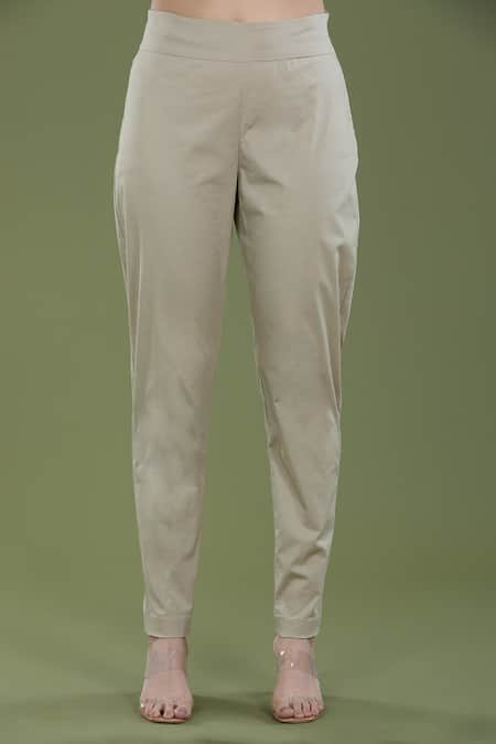 Shop_Divya Sheth_Green Embroidery Dori Round Floral Kaftan And Pant Set _Online_at_Aza_Fashions