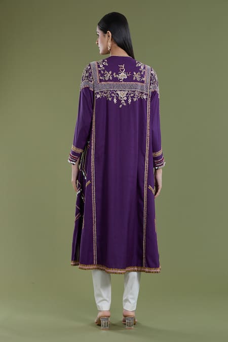 Divya Sheth Matka Thread Embroidered Kurta & Pant Set 