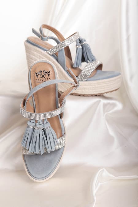 Stilista Stone Embellished Wedges 