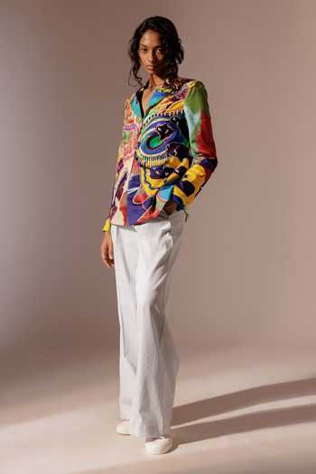 Shop Advait Multi Color Beads, Embroidery Calypso Abstract Print Embellished Blazer Online at Aza Fashions Shop_Advait_Multi Color Beads, Embroidery Calypso Abstract Print Embellished Blazer_Online_at_Aza_Fashions