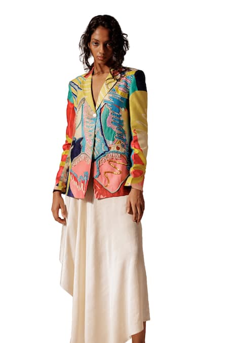 Buy Advait Ivory Bamboo Elio Solid Asymmetric Skirt Online at Aza Fashions Buy_Advait_Ivory Bamboo Elio Solid Asymmetric Skirt _Online_at_Aza_Fashions