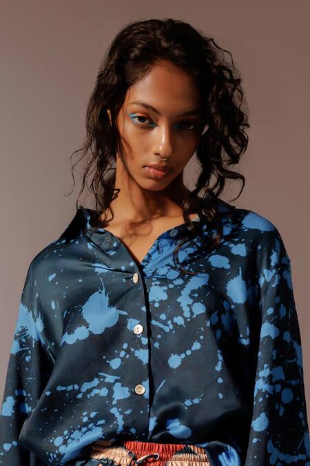 Shop_Advait_Multi Color Collared Nysa Print Shirt _Online_at_Aza_Fashions