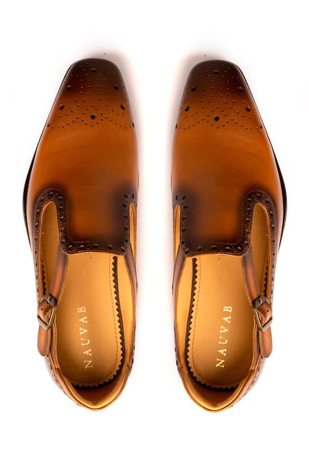 Nauvab Leather Bagh Brogue Shoes 