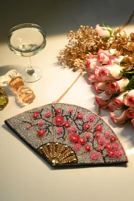 Detach accessories Anastasia Sequin Blossom Fan Sling Bag 