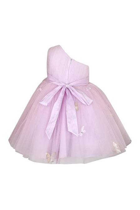 Shop Pnk Isha Arora (Pink) Purple Taffeta Embellished Pearl Butterfly One Shoulder Dress at Aza Fashions Shop_Pnk Isha Arora (Pink)_Purple Taffeta Embellished Pearl Butterfly One Shoulder Dress _at_Aza_Fashions