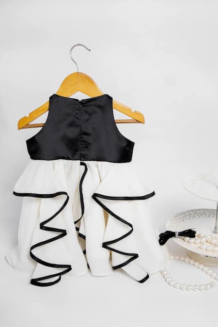 Pnk Isha Arora (Pink) Front Bow Ruffle Hem Dress 