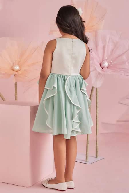 Pnk Isha Arora (Pink) Swirly Short Dress With Bow 