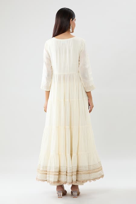 Peenacolada Embroidered Anarkali Pant Set 