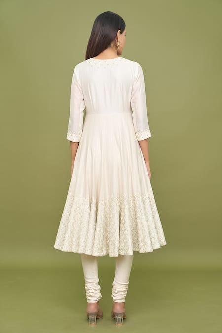 Punit Balana Geometric Embroidered Anarakali Set 