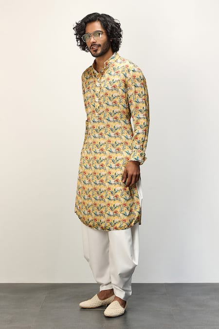 Arjan Dugal Printed Kurta & Dhoti Pant Set 