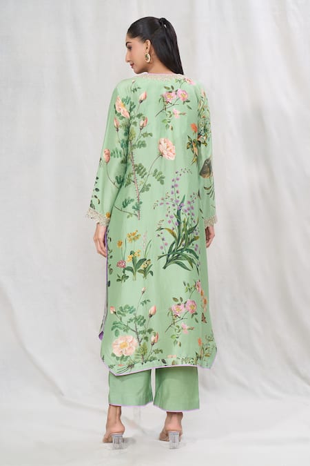 Anushree Reddy Floral Print Kurta & Pant Set 