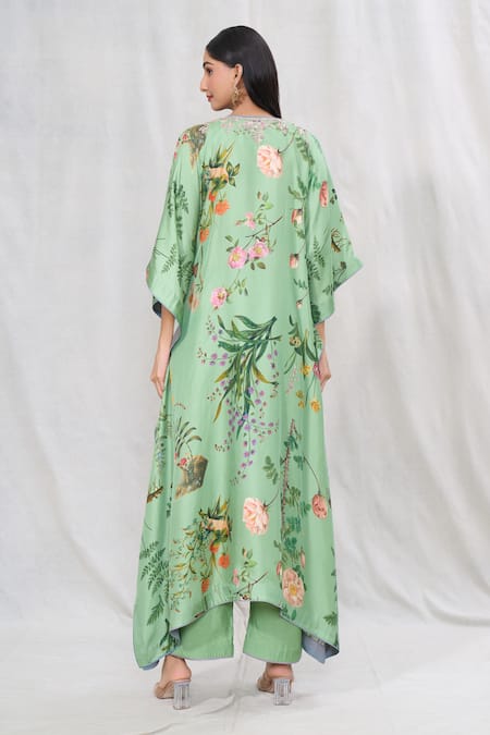 Anushree Reddy Floral Print Kaftan & Pant Set 