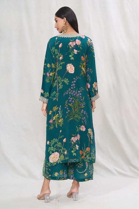 Anushree Reddy Botanic Print Kurta & Pant Co-ord Set 