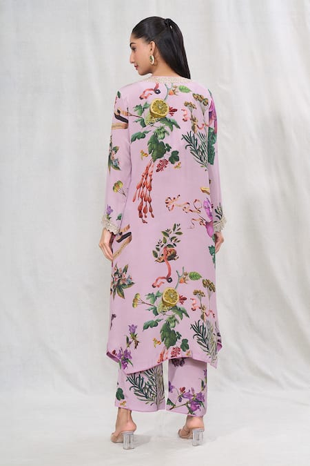 Anushree Reddy Blossom Print Kurta & Pant Co-ord Set 