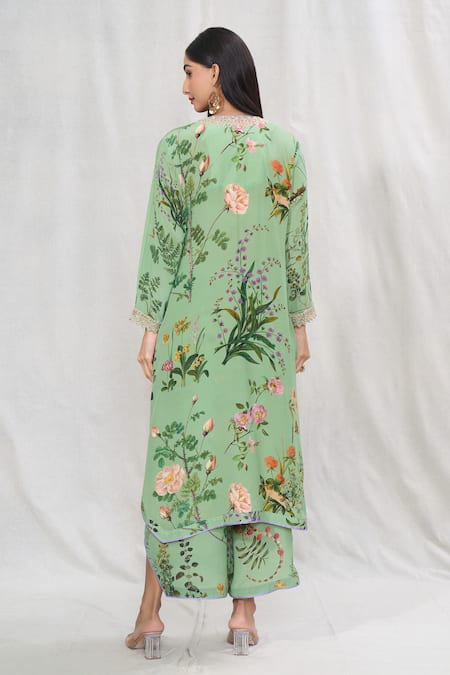 Anushree Reddy Floral Blossom Print Kurta & Pant Set 