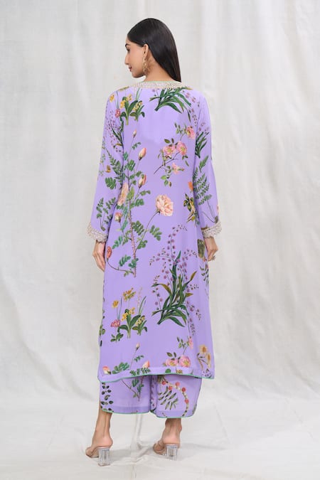 Anushree Reddy Flower Print Kurta & Pant Co-ord Set 