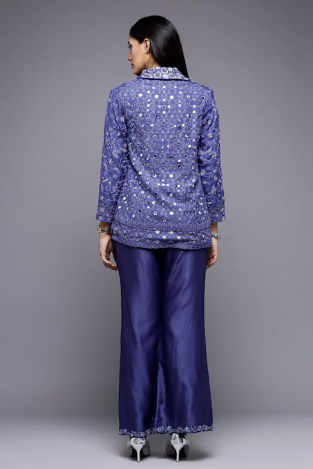 Sonali Gupta Mirror Embroidered Jacket & Pant Set 