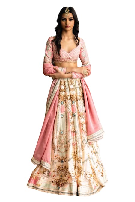 Falguni Shane Peacock Electra Printed Lehenga Set 
