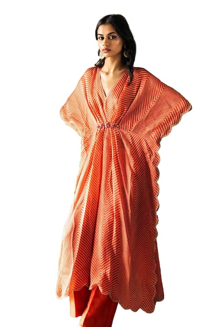 Falguni Shane Peacock Diana Kaftan Set Online at Aza Fashions Falguni Shane Peacock_Diana Kaftan Set _Online_at_Aza_Fashions