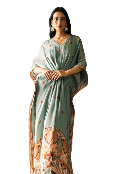 Falguni Shane Peacock_Aurora Kaftan Set _Online_at_Aza_Fashions