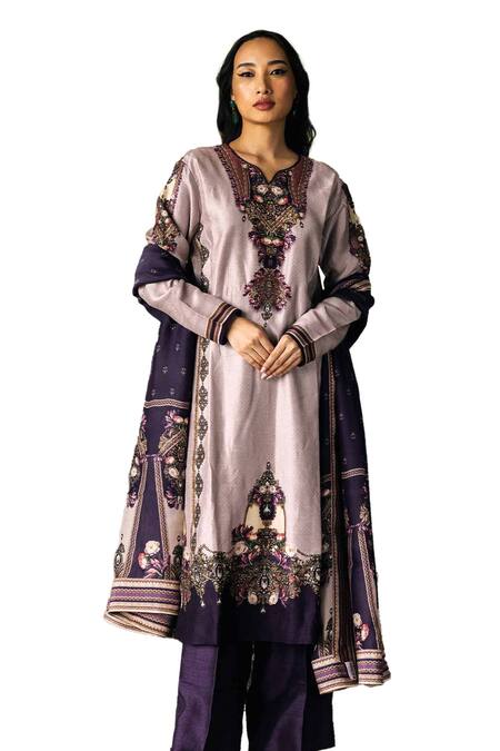 Falguni Shane Peacock_Verosia Kurta Set _Online_at_Aza_Fashions